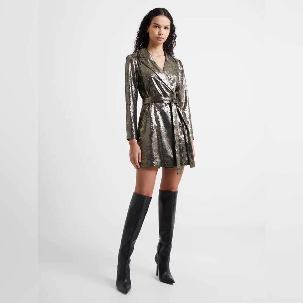 French Connection Metallic Dress - Picture 2 of 3